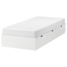 Nordli Sangstomme Med Forvaring Vit 120x200 Cm Ikea Bed Frame With Storage Malm Bed Frame Bed Frame