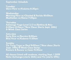 If you are a morning person, it can be relatively easy to start the habit of stepping on your mat right when you wake up. Welcome To September Flowing On We Bliss Yoga Accra Facebook