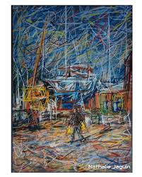 Epingle Par Nathalie Jaguin Artiste Peintr Sur Mer Et Voilier En 2020 Paysage Breton Artiste Peintre Art Contemporain