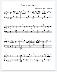 Ay qız, bu nə qaş göz, bu nə tel ölərəm dərdindən, onu bil danışmasan da balam, barı gül. Piano DÉ™rslÉ™ri Bu Da Susanin Daglari Mahnisinin Facebook
