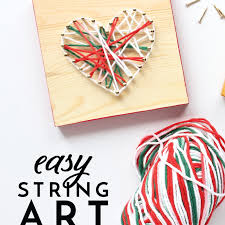 Check out easy craft and amazing art ideas if you are looking for a way to become more creative and also improve your art skills. Easy Diy String Art Gift Idea Perfect For Kids The Homes I Have Made