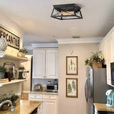 They provide both task and ambient lighting and are often. Ganeed Farmhouse Industrial Retro Ceiling Light Semi Flush Mount Ceiling Fixture 2 Lights Rectangle Ceiling Lamp For Kitchen Ceiling Lights Aliexpress