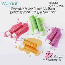 Pelembab bibir satu ini akan menjaga kelembaban dan kelembutan bibir untuk mengembalikan warna asli bibir. Harga Belia Wardah Everyday Fruity Sheer Lip Balm Moisture Lip Nutrition Lipbalm Pelembab Bibir Vdid