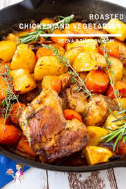 This Easy One Pot Meal With Roasted Chicken And Vegetables Is The Perfect Busy In 2020 Roasted Chicken And Potatoes Roast Chicken Pieces Recipe Chicken Pieces Recipes