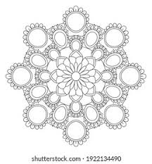 Simple but elegant leafy mandala page to color. Similar Images Stock Photos Vectors Of Mandala Bohemian Vector Dot Painting Aboriginal Dot Art Retro Folk Design Inspired By Traditional Art From Australia Abstract Mandala With Dots Circles Inspired By Australian