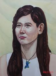 嬉戲。 Playing. Watercolour