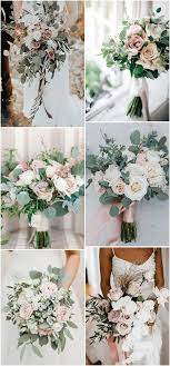 White (january to october) cosmos: Prettiest 18 Blush Pink And Green Wedding Bouquets Oh Best Day Ever