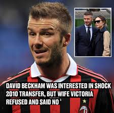 🗣️ "I said to him: 'When your contract finishes in the United States, why  don't you come..." After just finishing a stint in Milan and Los Angeles,  Victoria replied 'do you really