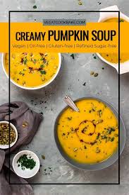 Roasted Vegan Pumpkin Soup A Creamy And Healthy Soup Recipe For Chilly Fall Days Dairy Free Pumpkin Soup Wit Pumpkin Soup Vegan Pumpkin Soup Milk Soup Recipe