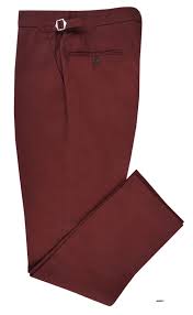 Brisbane Moss Maroon Cotton Cavalry Twill Mens Pants Fashion Mens Slacks Mens Fashion Wear