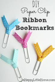 If You Need Some Bookmarks For Your Books Or Journals This Ribbon Bookmarks Diy Paper Paperclip Crafts