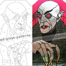 Halloween sans a galore of scary props simply seems unthinkable. Nosferatu Pattern Now Modern Stained Glass Patterns Facebook