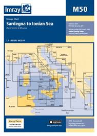 Imray Chart M50 Sardegna To Ionian Sea Todd Navigation