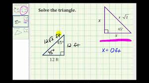 Special right triangles 45 45 90. 45 45 90 Special Right Triangle With Videos Worksheets Examples And Solutions