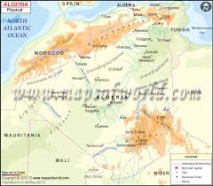 Algeria Physical Map Physical Map Algeria Physics