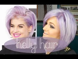 Kelly osbourne has lost a lot of weight but she still has round face and this bob hair and ash color looks great on her. How To Kelly Osbourne Hair Lilac Lavander Purple Hair Youtube