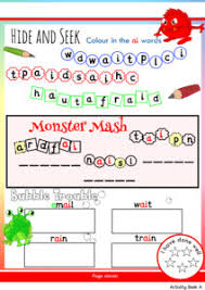 An answer sheet has also been included for quick and easy marking. Free Phonics Worksheets Activities Monster Phonics