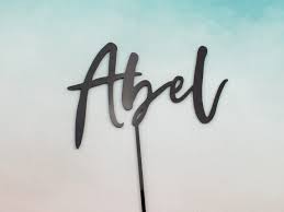 Browse thousands of free fonts to download from a unique collection of the best and new typefaces. Handwritten Script Birthday Name Cake Topper Buy Online Foote And Flame