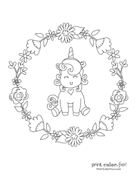 Everyone in this world would love to see this picture, because it can make us comfortable and peaceful. Top 100 Magical Unicorn Coloring Pages The Ultimate Free Printable Collection Print Color Fun