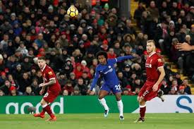 What an end to the half . Liverpool V Chelsea 2017 18 Premier League