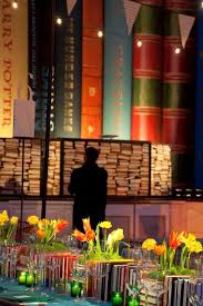Book Theme Centerpiece And Giant Book Event Decor Created By David Stark Design David Stark Design David Stark Gala Ideas