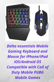 Delta Essentials Mobile Gaming Keyboard And Mouse For Iphone Ipad Ios Android Os Ipad Ios Ipad Mobile Game