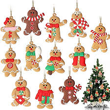 Christmas inflatables can turn the most basic yard into a fun, festive holiday setting. Amazon Com Christmas Ornaments Set Gingerbread Ornament 4 Designs 4 Pack Home Kitchen