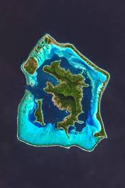 Bora Bora Satellite Imagery Aerial Map Map Art Satellite Etsy In 2021 Satellite Image Society Islands Bora Bora