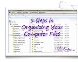 Image of organized computer files