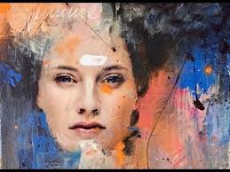 Bunte grüße aus dem atelier, petra thölken bitte beachte bei der. 59 Collage Art Portrat Abstract Acryl Anleitung Tutorial Spatula Youtube Kunstproduktion Moderne Abstrakte Kunst Collage Foto