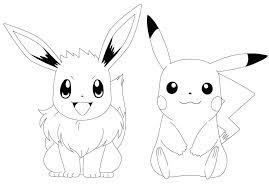 Check spelling or type a new query. Eevee And Pikachu Coloring Page Free Printable Coloring Pages For Kids