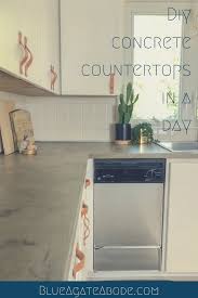 diy concrete countertops in a day