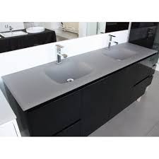Looking to update or replace your bathroom vanity with something more current or functional? Aurora Matte Grey Double Bowl Glass Vanity Top 1800mm Highgrove Bathrooms