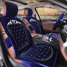 Best Selling Classic Designed Embroidered Plush Five Seats Cover Set Carseat Cover Leather Car Seat Covers Luxury Car Interior