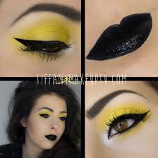 Black And Yellow Eyeshadow Looks Yellow Eyes And Black Lips Temptalia Yellow Makeup Black Eyeshadow Black Lips