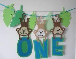 Here are a list of ideas that and supplies that can be used for your party. Monkey Theme Baby S 1st Birthday Monkey Party Decor Nursery Decoration Birthday Safari Theme Animal Banner Cake Smash Photo Prop Monkey Theme Birthday Kids Birthday Party Decoration Baby 1st Birthday