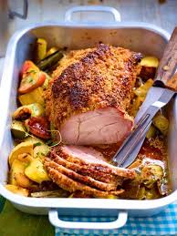 Saftiger Senfbraten Mit Porree Und Apfeln Rezept Lecker Rezepte Schweinebraten Rezept Fleisch Gerichte