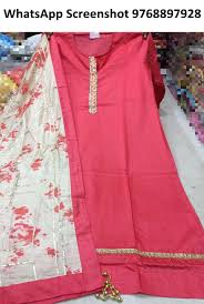 Modal Cotten Designer Shirt With Gota Work Modal Cotten Designer Dupata With Gota Work Pure Cotten Bottem Dress Materials Punjabi Suits Daily Wear