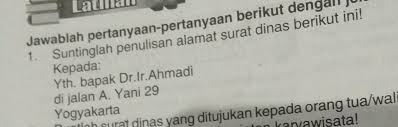 We did not find results for: 1 Suntinglah Penulisan Alamat Surat Dinas Berikut Ini Kepada Yth Bapak Dr Ir Ahmadidi Jalan A Brainly Co Id