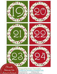 Free Holiday Printables Thanksgiving Christmas New Years Christmas Advent Calendar Holiday Printables Christmas Advent
