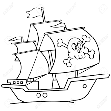 Maybe you would like to learn more about one of these? Coloring Page Outline Of Cartoon Pirate Ship Sailboat With Black Royalty Free Cliparts Vectors And Stock Illustration Image 142412921