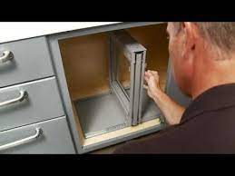 Installation Video Blind Corner Pullout Youtube Diy Blinds Corner Cabinet Solutions Blind Corner Cabinet Solutions Diy