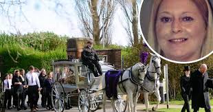 Moving tributes at funeral of mum Mandy, 43, who died after battle with  Alzheimer's