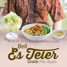 Ada promo untuk menyambut bulan ramadhan esok lohh! Promo Es Teler 77 Terbaru Beli Es Teler Gratis Mie Ayam Periode 02 Oktober 2017 Harga Diskon