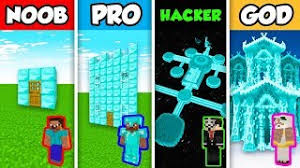 Diamond house by kirilllfkvpro minecraft avatar. Minecraft Noob Vs Pro Vs Hacker Vs God House AcasÄƒ Blog