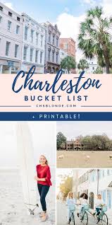 Charleston Bucket List 2020 Printable Charleston Blonde Charleston Travel Charleston Travel Guide Charleston Vacation