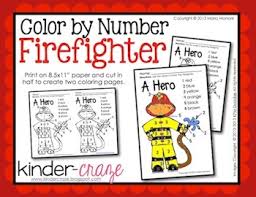 One of the many things in common with firefighters is the fact that they wear a badge. Firefighters Coloring Worksheets Teaching Resources Tpt