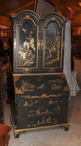 I experimented with different amouts of flutes, but felt like 5 would be the best. Antique Chinoiserie Bureau Bookcase Black Lacquer Desk Book