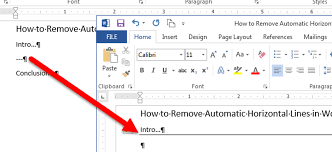 A horizontal line is a straight, flat line that goes from left to right. How To Remove Automatic Horizontal Lines In Word