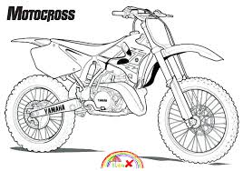 Yamaha Motocross Dirt Bike Coloring Page For Kids In With Pages Google Slides Stephenbenedictdyson